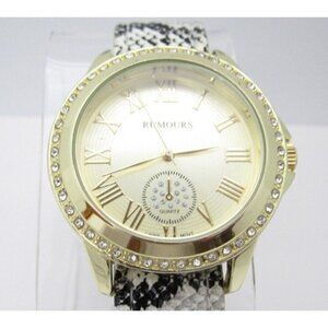 Women Rumours Quartz WR Analog 40mm Dial Causal Round Watch (F632)